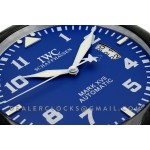 IWC Mark XVII blau PVD arabische Ziffern Wanduhr