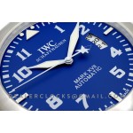 IWC Mark XVII blau stahl arabische Ziffern Wanduhr