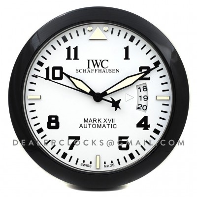 IWC Mark XVII 34 cm weißes Zifferblatt pvd  Wanduhr