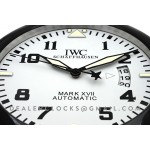 IWC Mark XVII 34 cm weißes Zifferblatt pvd  Wanduhr
