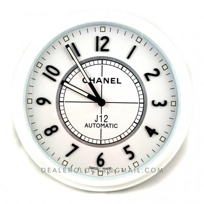 ChaneI J12 Wanduhr Quarz weißes Zifferblatt Keramik
