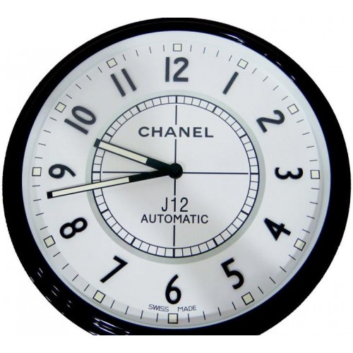 ChaneI J12 Wanduhr Quarz luminor silber Zifferblatt 